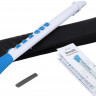 NUVO DooD (White/Blue) блокфлейта барочная строй С (До) + кейс, таблица аппликатур, крышка мундштука и два язычка