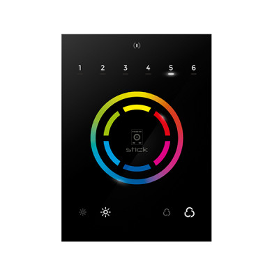 SUNLITE STICK-CU4 настенный сенсорный DMX контроллер, 512 каналов, цветной дисплей