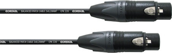 Кабель Cordial CPP 0,15 FF XLR