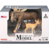 Набор фигурок животных MASAI MARA MM211-114 серии "Мир диких животных": Семья оленей, 2 пр.
