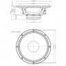 EIGHTEEN SOUND 12ND610/16 12" динамик СЧ, неодим, 8 Ом, 450 Вт AES, 102 дБ, 80-5500 Гц