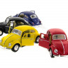 Машина Kinsmart "Volkswagen Classical Beetle" инерция (1/12шт.) 1:32 б/к