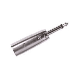 Proel AT300 - профессиональный переходник - джек моно 6,3мм <-> канон (штеккер, male)