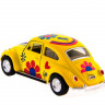 Машина Kinsmart 1967 Volkswagen Classical Beetle with printing инерция (1/12шт.) 1:32 б/к