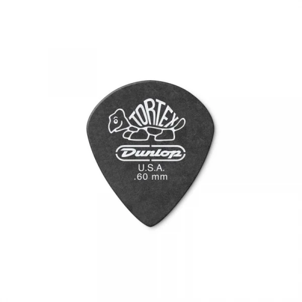 DUNLOP 482P.60 Tortex® Pitch Black Jazz III упаковка черных медиаторов 0.60мм, (12шт.)