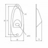PAXPHIL HJ001-CR крышка разъема 1/4" для электрогитары
