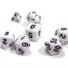 Набор ZVEZDA из 7 белых игровых кубиков для ролевых игр, 7 шт