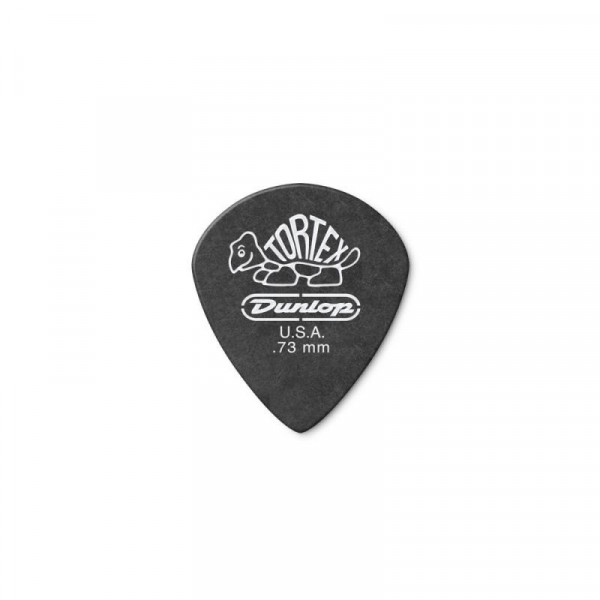 DUNLOP 482P.73 Tortex® Pitch Black Jazz III упаковка черных медиаторов 0.73мм, (12шт.)