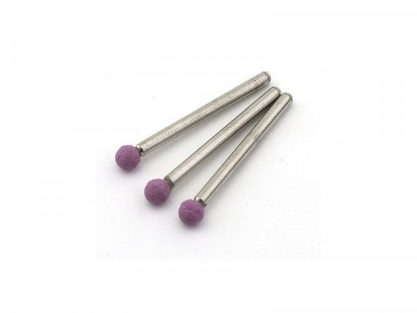 Насадка шлифовальная, оксид алюминия, шар, 6 мм, 3 шт./уп., блистер