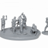 Немецкий 120-мм миномет с расчетом 1/72