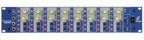 FOCUSRITE ISA 828 трансформаторный микрофонный предусилитель, 8 каналов