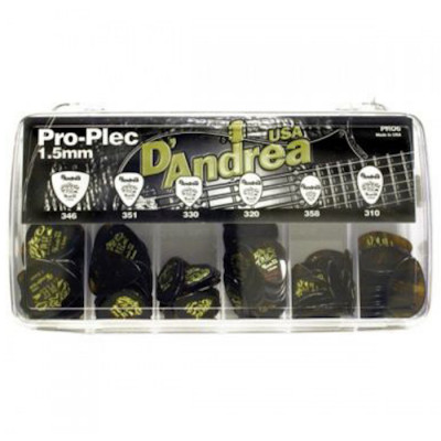 Медиатор 1.5 мм DAndrea PRO-6, 144 шт