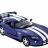 Машина Kinsmart 1:36 Dodge Viper GTSR инерция (1/12шт.) б/к