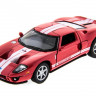 Машина Kinsmart 1:36 Ford GT 2006 инерция (1/12шт.) б/к