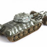 Танк "Т-34/76" с минным тралом 1/35