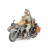 Сборная модель ZVEZDA Немецкий мотоцикл с коляской и экипажем БМВ Р-12, 1/35