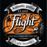 FLIGHT AS1152, Super Light 11-52 струны для акустической гитары