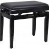 ROCKDALE 5111_B деревянная банкетка для пианиста, выс 48-58 см, сиденье 55х33 см, чёрная