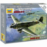 Сборная модель ZVEZDA Немецкий самолет Юнкерс Ю-52, 1/200