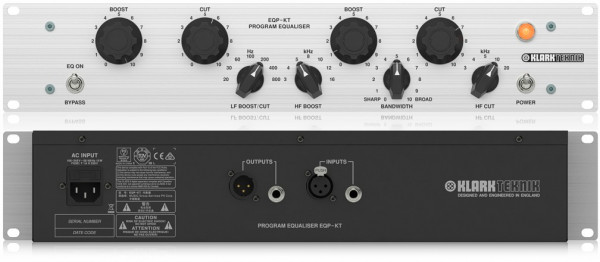 Эквалайзер KLARK TEKNIK EQP-KT одноканальный ламповый ретро