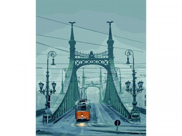 Картина по номерам 40х50 БУДАПЕШТ. МОСТ СВОБОДЫ (21 цвет)