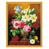Алмазная мозаика с нанесенной рамкой 40х50 ЛЕТНИЙ АРОМАТ (35 цветов)