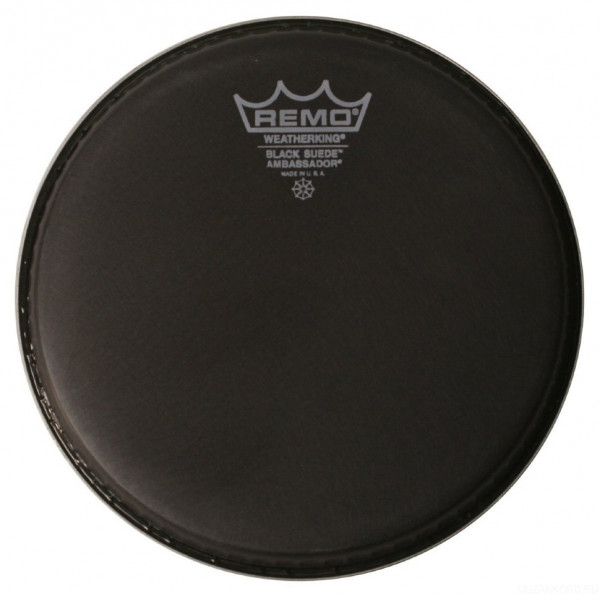 REMO BA-0813-ES Batter, Ambassador, Black Suede, 13'' пластик