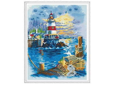 Алмазная мозаика с нанесенной рамкой 40х50 МАЯК (26 цветов)