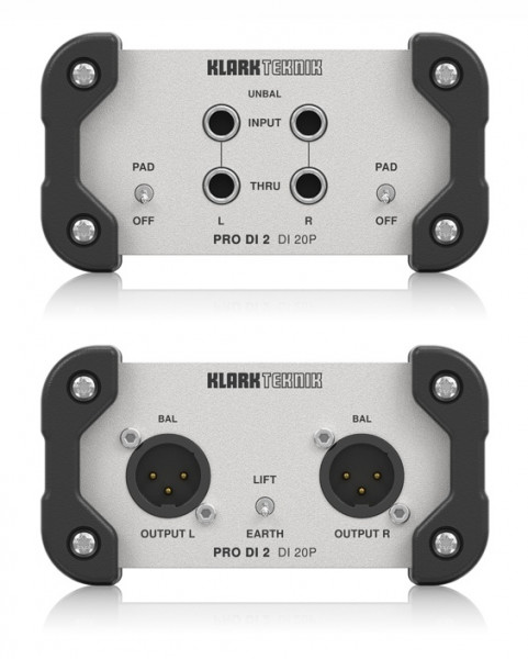 Директ бокс KLARK TEKNIK DI 20P пассивный, двухканальный