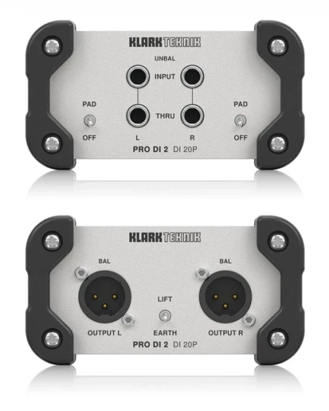 Директ бокс KLARK TEKNIK DI 20P пассивный, двухканальный