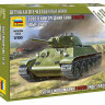 Сборная модель ZVEZDA Советский средний танк Т-34/76 (обр 1940г) , 1/100