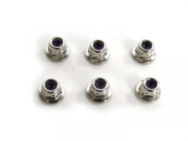 Гайка самоконтрящаяся M3 хром, 6шт.