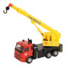 Машина "АВТОПАНОРАМА" "Кран", красный, 1/54, инерция, в/к 16,5*6,4*9 см