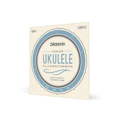 Струны для укулеле-тенор (Low G-C-E-A) D'ADDARIO EJ99TLG прозрачный флюорокарбон