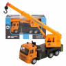 Машина "АВТОПАНОРАМА" "Кран", оранжевый, 1/54, инерция, в/к 16,5*6,4*9 см