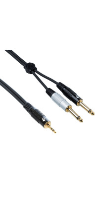 Кабель готовый BESPECO EAYMSJ300 JACK stereo 3.5 мм SS70BK-2 x JACK 6.3 мм S60BKB/S60BKR 3 м