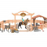 Набор фигурок животных MASAI MARA ММ205-060 серии "Мир лошадей": Конюшня 20 пр.