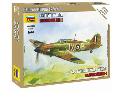 Сборная модель ZVEZDA Британский истребитель "Харрикейн МК-1", 1/144