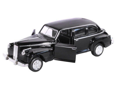 Машина "АВТОПАНОРАМА", черный, 1/43, инерция, в/к 14*5,7*6,8 см