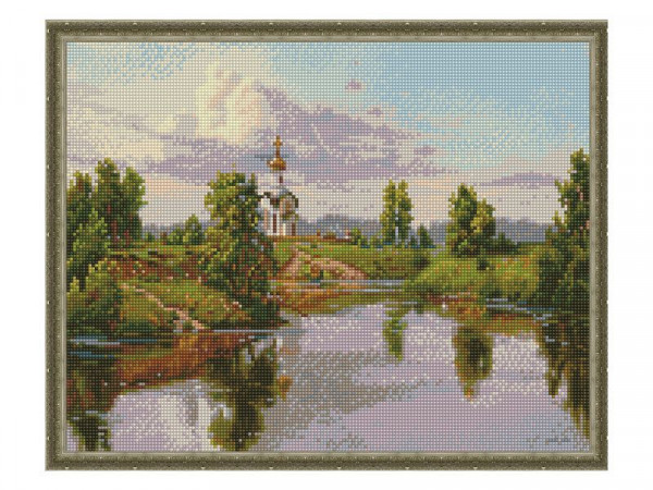 Картина мозаикой с нанесенной рамкой 40х50 ПРИЩЕПА. РУСЬ (27 цветов)