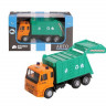 Машина "АВТОПАНОРАМА" "Мусоровоз", 1:54, цвет зеленый, инерция, в/к 16,5*6,3*9