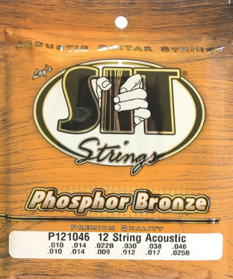 Струны для акустической гитары SIT P121046 PHOSPHOR BRONZE Light (10/10-14/14-22/9-30/12-38/17-46/25) 12 шт. легкого натяжения