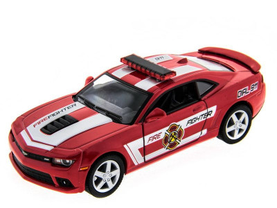 Машина Kinsmart 1:38 Chevrolet Camaro 2014 (Police/Fire) инерция (1/12шт.) б/к