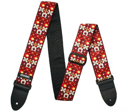 DUNLOP D67-01RD Jacquard  Winterland Red ремень гитарный, жаккард