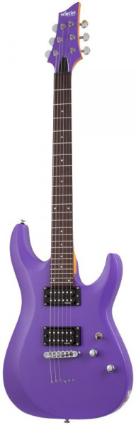 SCHECTER C-6 DELUXE SATIN DARK PURPLE электрогитара