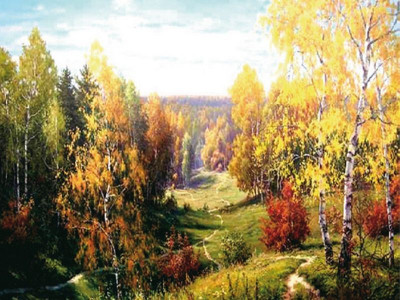 Картина по номерам 40х50 ПРИЩЕПА. БАБЬЕ ЛЕТО (24 цвета)