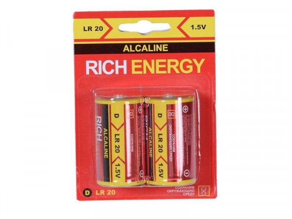 Батарейка Rich Energy D, LR20 Alkaline (1шт)