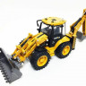 Металлический колесный экскаватор HUI NA TOYS 1/50