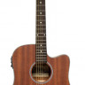 Электроакустическая гитара STAGG SA25 DCE MAHO Drednought