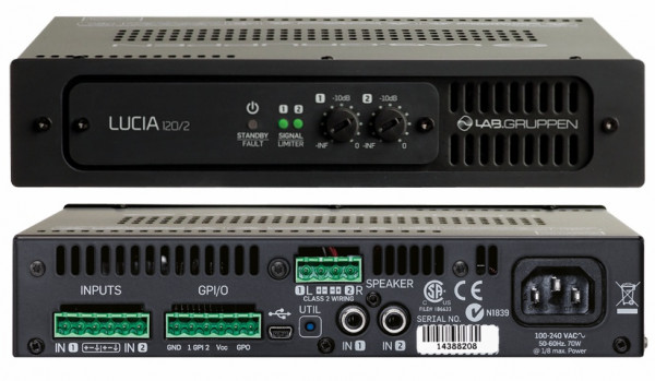 Усилитель мощности Lab.gruppen Lucia 120/2 2-канальный